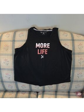 Orangetheory Black Tank with White Logo